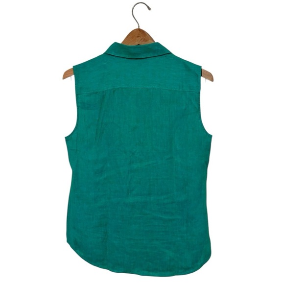 Talbot irish Green Sleeveless Top medium - Picture 3 of 5